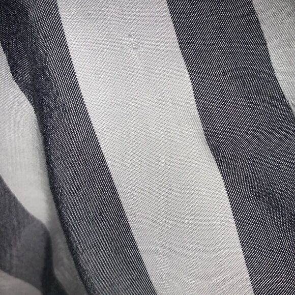 Ava & Viv Plus Striped Short Sleeve Blouse - Picture 9 of 9